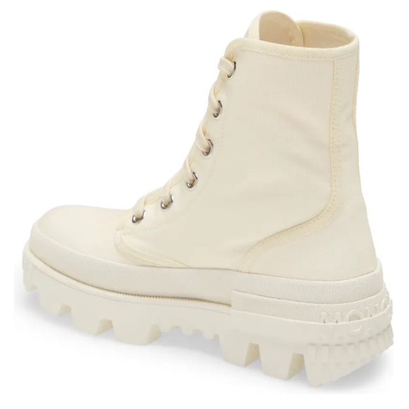 NIB $695 Moncler Pyla Water Repellent Bootie (Women) in White! - Picture 4 of 6